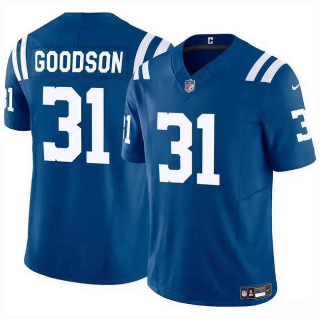 Men & Women & Youth Indianapolis Colts #31 Tyler Goodson Blue 2024 F.U.S.E. Vapor Limited Stitched Jersey Dzhi->indianapolis colts->NFL Jersey